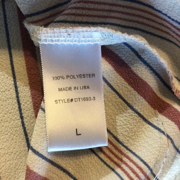 A'gaci Short Sleeve Sheer Striped T-Shirt - Picture 5 of 6